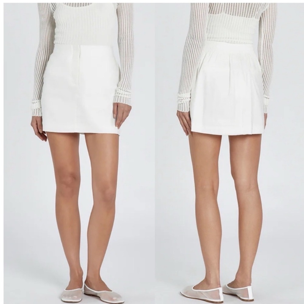 DISSH Sloan Linen Mini Skirt White Size 6